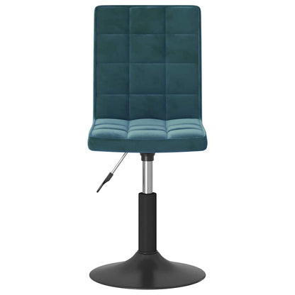 vidaXL Chaises de salle à manger pivotantes 2 pcs Velours bleu