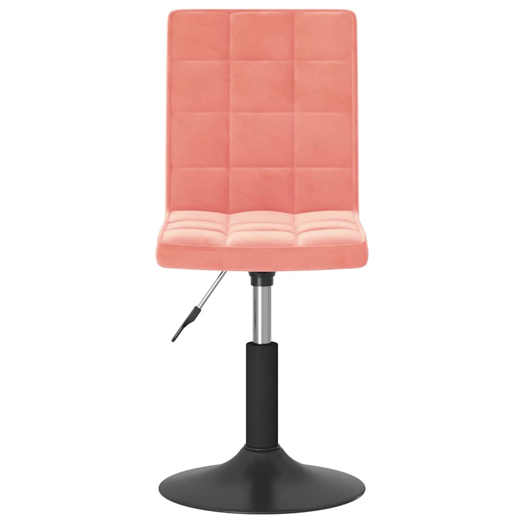 vidaXL Esszimmerstühle 2 Stk. Drehbar Rosa Samt