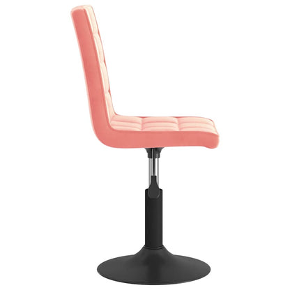 vidaXL Esszimmerstühle 2 Stk. Drehbar Rosa Samt