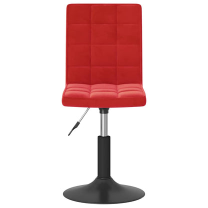 vidaXL Chaises de salle à manger pivotantes 2 pcs Velours rouge bordeaux