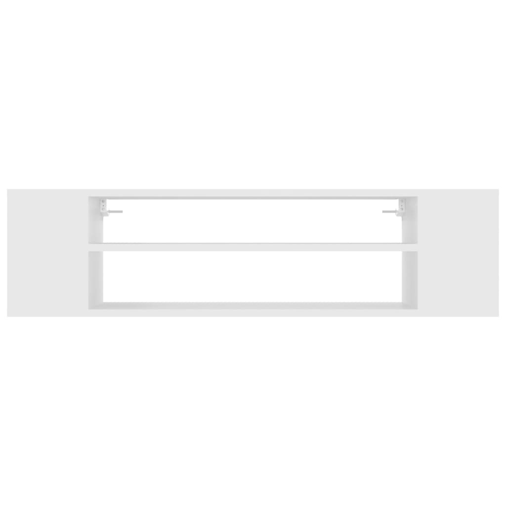 vidaXL Meuble TV mural Blanc 100x30x26,5 cm Bois d'ingénierie