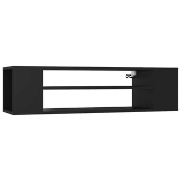 Meuble TV suspendu vidaXL Noir 100x30x26,5 cm Bois d'ingénierie