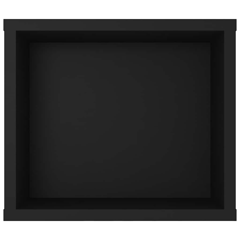 Meuble TV suspendu vidaXL Noir 100x30x26,5 cm Bois d'ingénierie