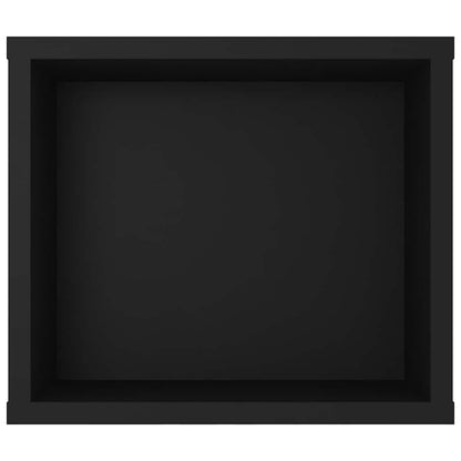 Meuble TV suspendu vidaXL Noir 100x30x26,5 cm Bois d'ingénierie