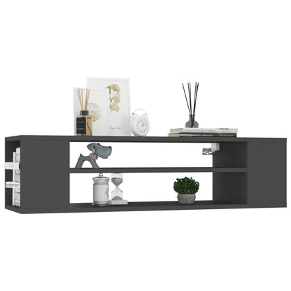 Meuble TV mural vidaXL Gris 100x30x26,5 cm Bois d'ingénierie
