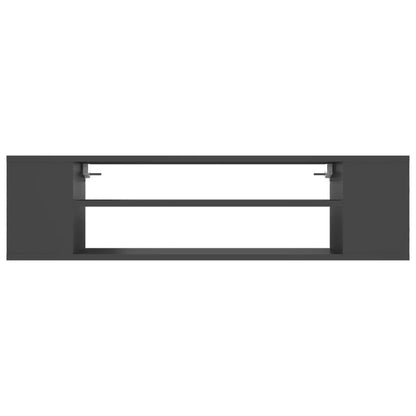 Meuble TV mural vidaXL Gris 100x30x26,5 cm Bois d'ingénierie