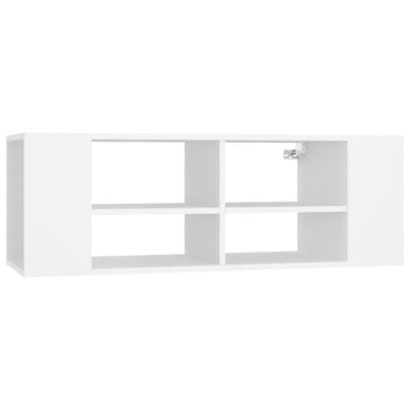 Meuble TV mural vidaXL blanc 102x35x35 cm Aggloméré