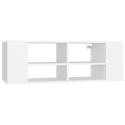 Meuble TV mural vidaXL blanc 102x35x35 cm Aggloméré