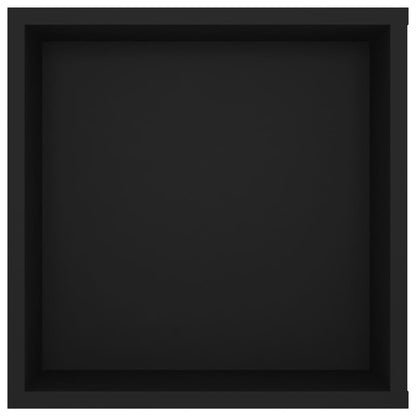 vidaXL Meuble TV mural noir 102x35x35 cm Aggloméré