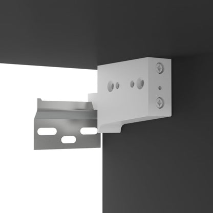 vidaXL Meuble TV mural noir 102x35x35 cm Aggloméré