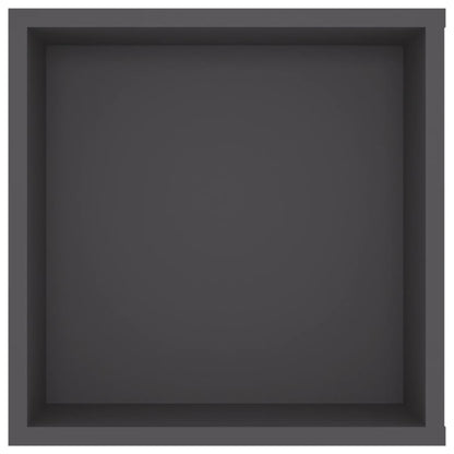 vidaXL Meuble TV mural gris 102x35x35 cm Aggloméré