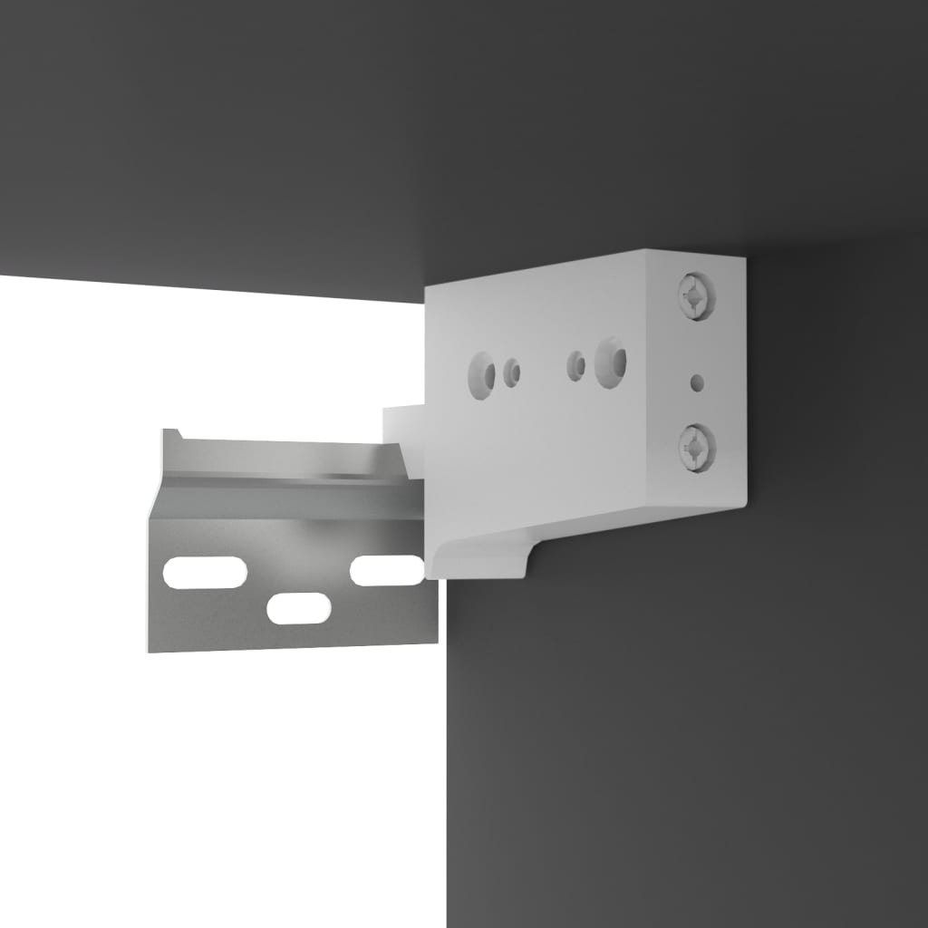 vidaXL Meuble TV mural gris 102x35x35 cm Aggloméré