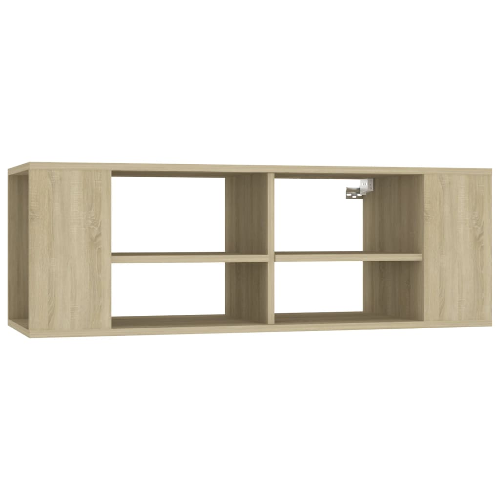 vidaXL Meuble TV mural chêne Sonoma 102x35x35 cm Aggloméré
