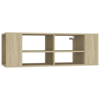 vidaXL Meuble TV mural chêne Sonoma 102x35x35 cm Aggloméré