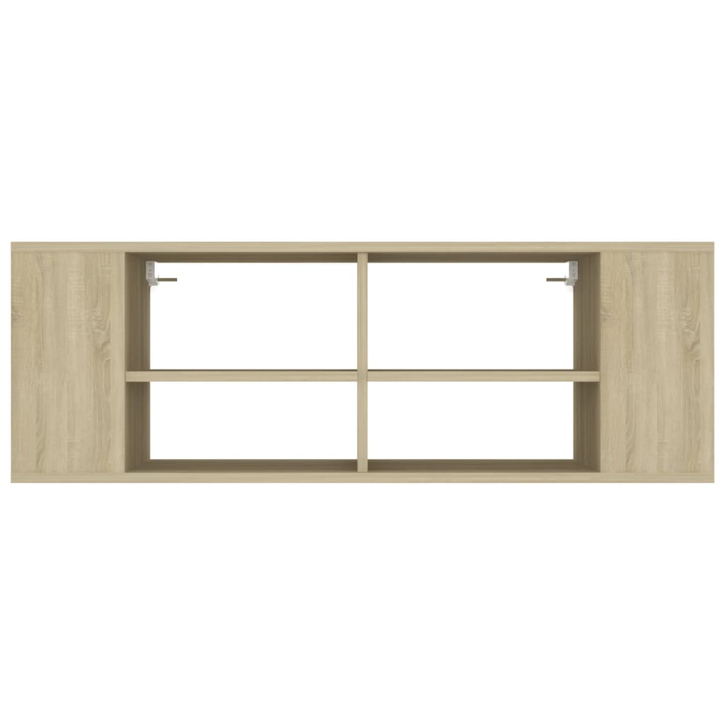 vidaXL Meuble TV mural chêne Sonoma 102x35x35 cm Aggloméré
