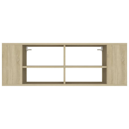 vidaXL Meuble TV mural chêne Sonoma 102x35x35 cm Aggloméré