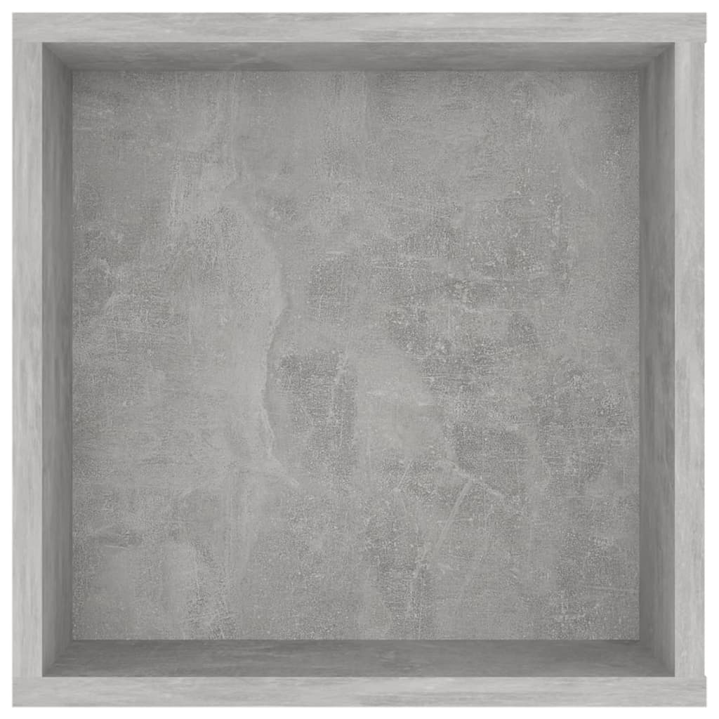 vidaXL Meuble TV mural gris béton 102x35x35 cm Aggloméré