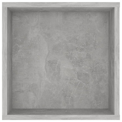 vidaXL Meuble TV mural gris béton 102x35x35 cm Aggloméré