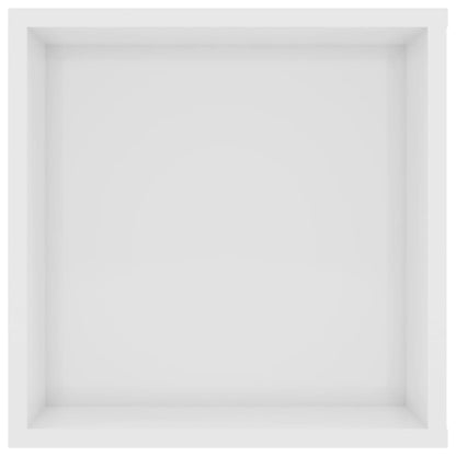 vidaXL Meuble TV mural blanc brillant 102x35x35 cm Aggloméré