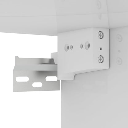 vidaXL Meuble TV mural blanc brillant 102x35x35 cm Aggloméré