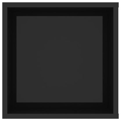 vidaXL Meuble TV mural noir brillant 102x35x35 cm Aggloméré