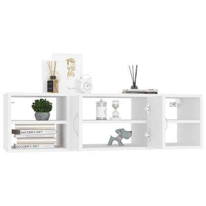 vidaXL Wandregal Weiß 102x30x29 cm Holzwerkstoff