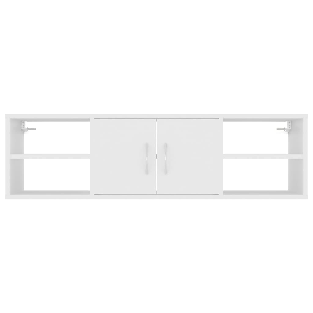 vidaXL Wandregal Weiß 102x30x29 cm Holzwerkstoff