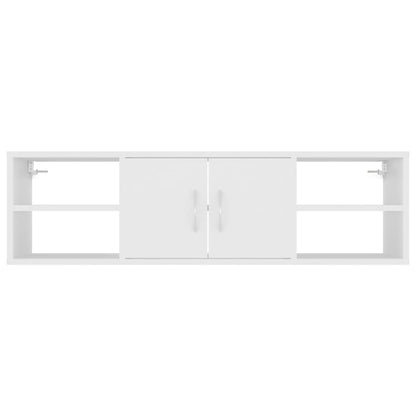 vidaXL Wandregal Weiß 102x30x29 cm Holzwerkstoff