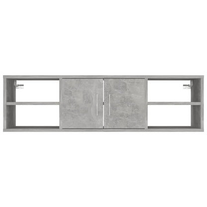 vidaXL Étagère murale gris béton 102x30x29 cm bois d'ingénierie