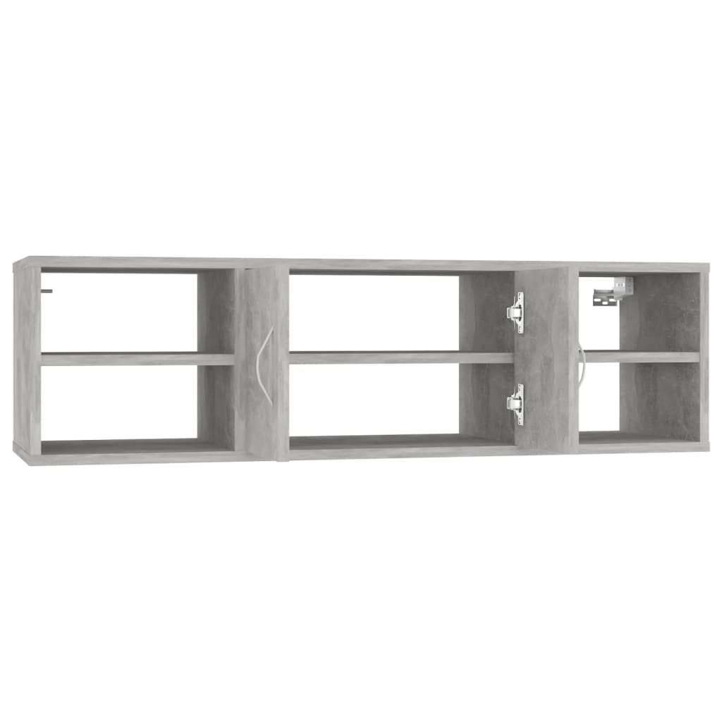 vidaXL Étagère murale gris béton 102x30x29 cm bois d'ingénierie