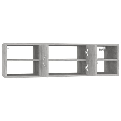 vidaXL Étagère murale gris béton 102x30x29 cm bois d'ingénierie