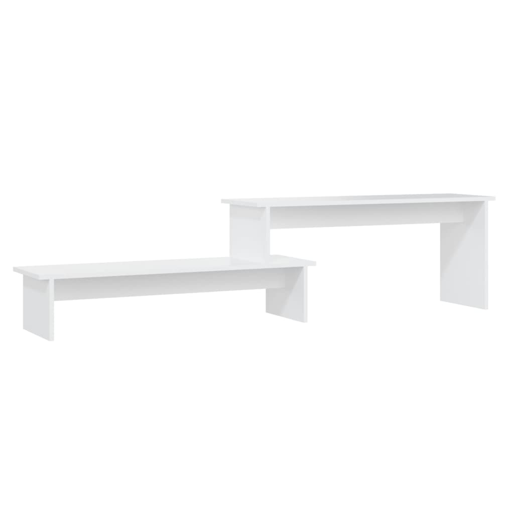 vidaXL Meuble TV Blanc 180x30x43 cm Bois d'ingénierie
