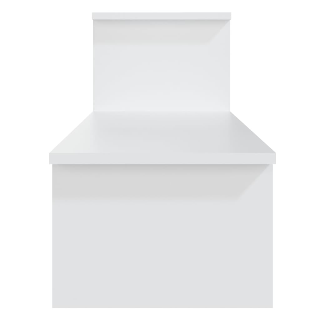 vidaXL Meuble TV Blanc 180x30x43 cm Bois d'ingénierie
