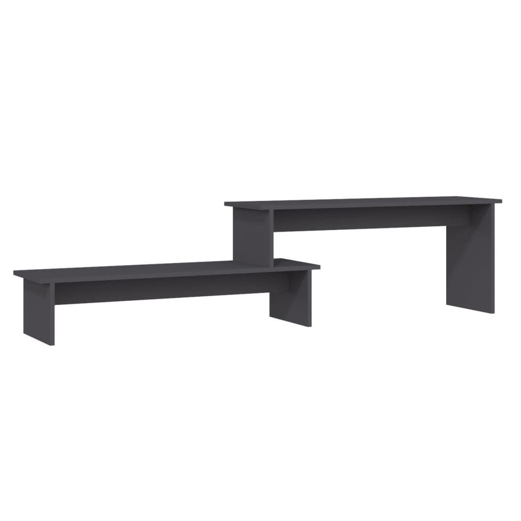 vidaXL Meuble TV gris 180x30x43 cm Aggloméré