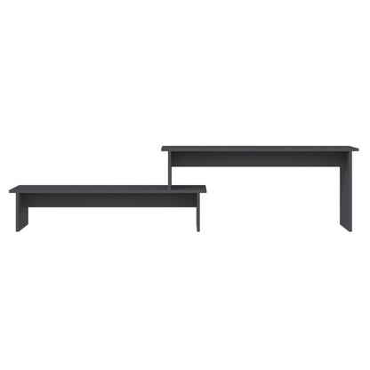 vidaXL Meuble TV gris 180x30x43 cm Aggloméré