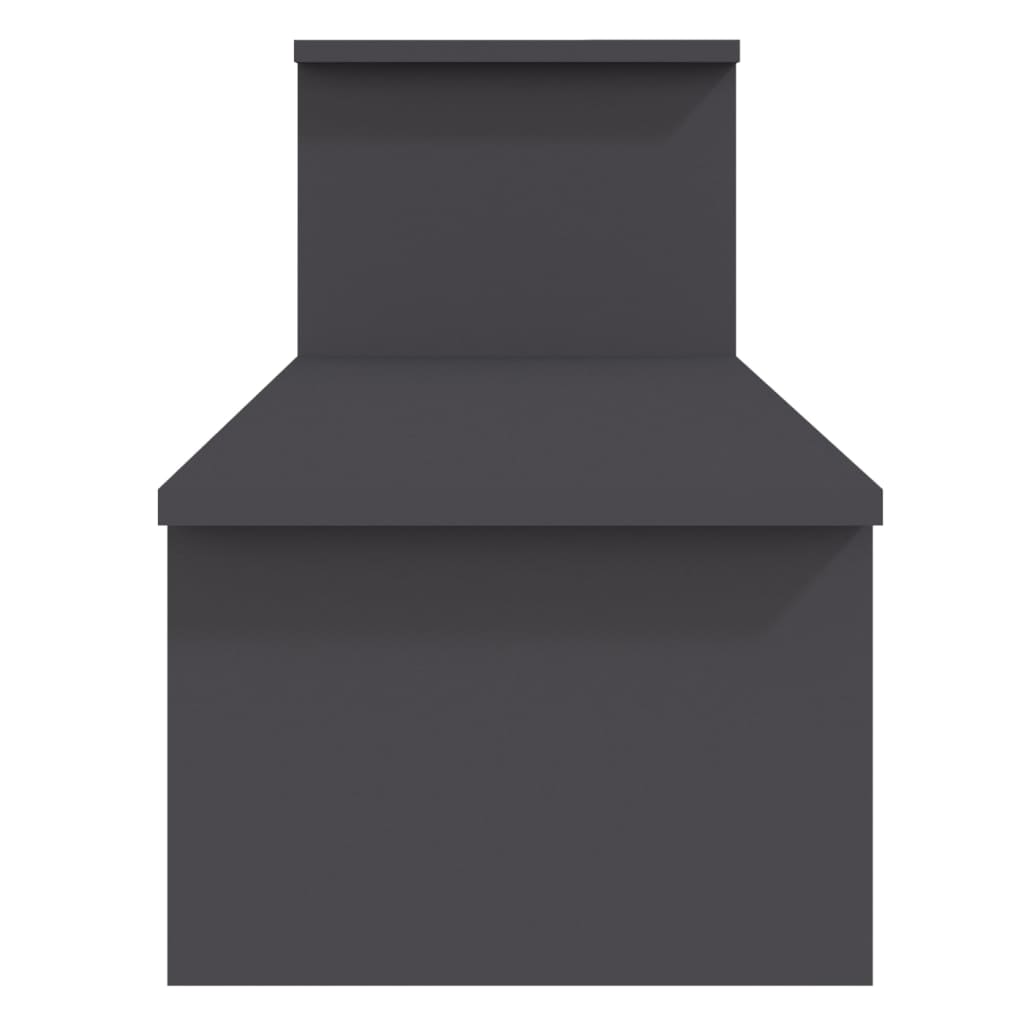 vidaXL Meuble TV gris 180x30x43 cm Aggloméré