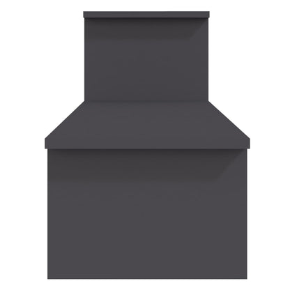 vidaXL Meuble TV gris 180x30x43 cm Aggloméré