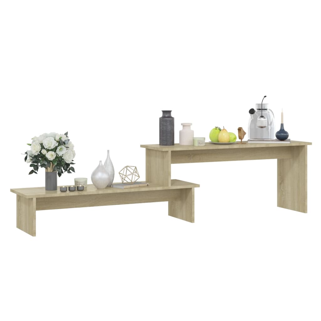 Meuble TV vidaXL chêne Sonoma 180x30x43 cm bois d'ingénierie