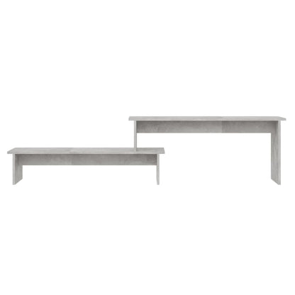 vidaXL Meuble TV gris béton 180x30x43 cm Bois d'ingénierie