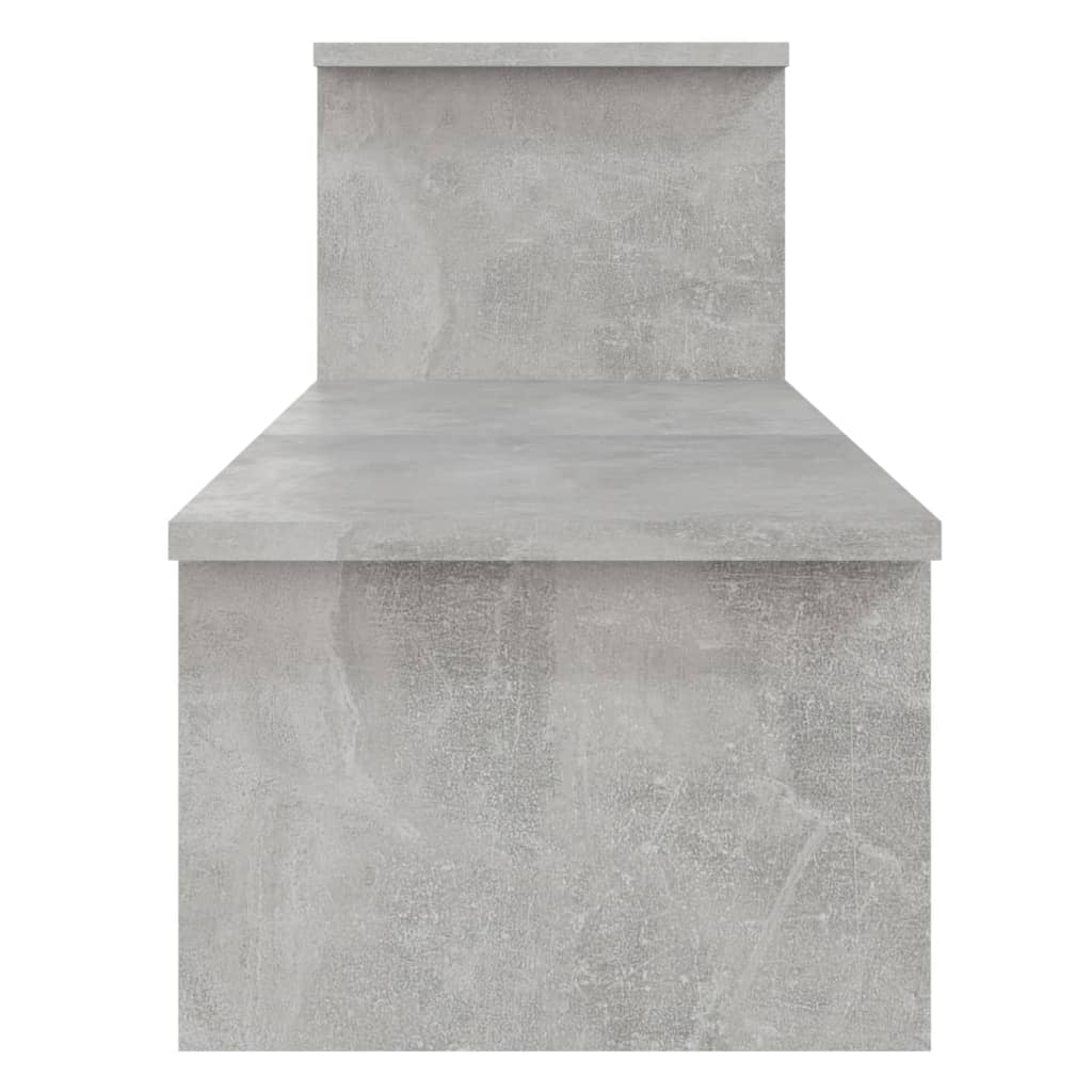 vidaXL Meuble TV gris béton 180x30x43 cm Bois d'ingénierie