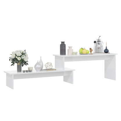 vidaXL Meuble TV blanc brillant 180x30x43 cm Aggloméré