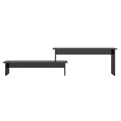vidaXL Meuble TV Noir brillant 180x30x43 cm Bois d'ingénierie