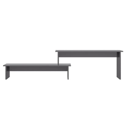vidaXL Meuble TV gris brillant 180x30x43 cm Bois d'ingénierie