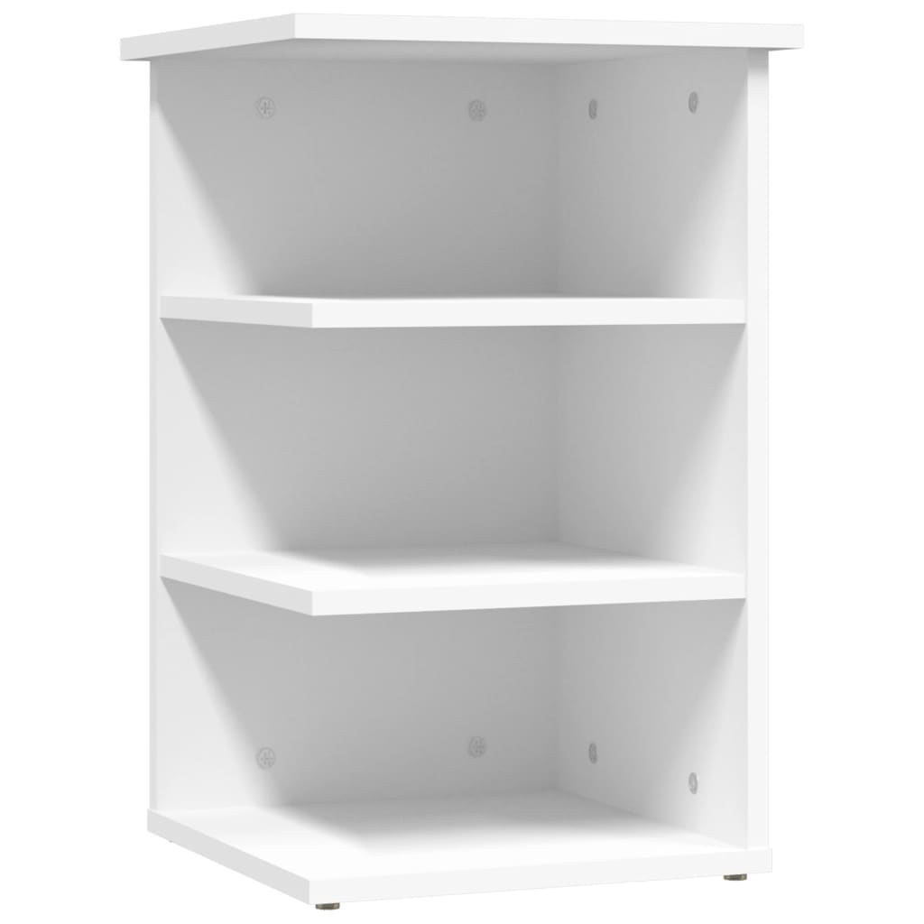 vidaXL Étagère d'appoint blanc 35x35x55 cm Bois d'ingénierie