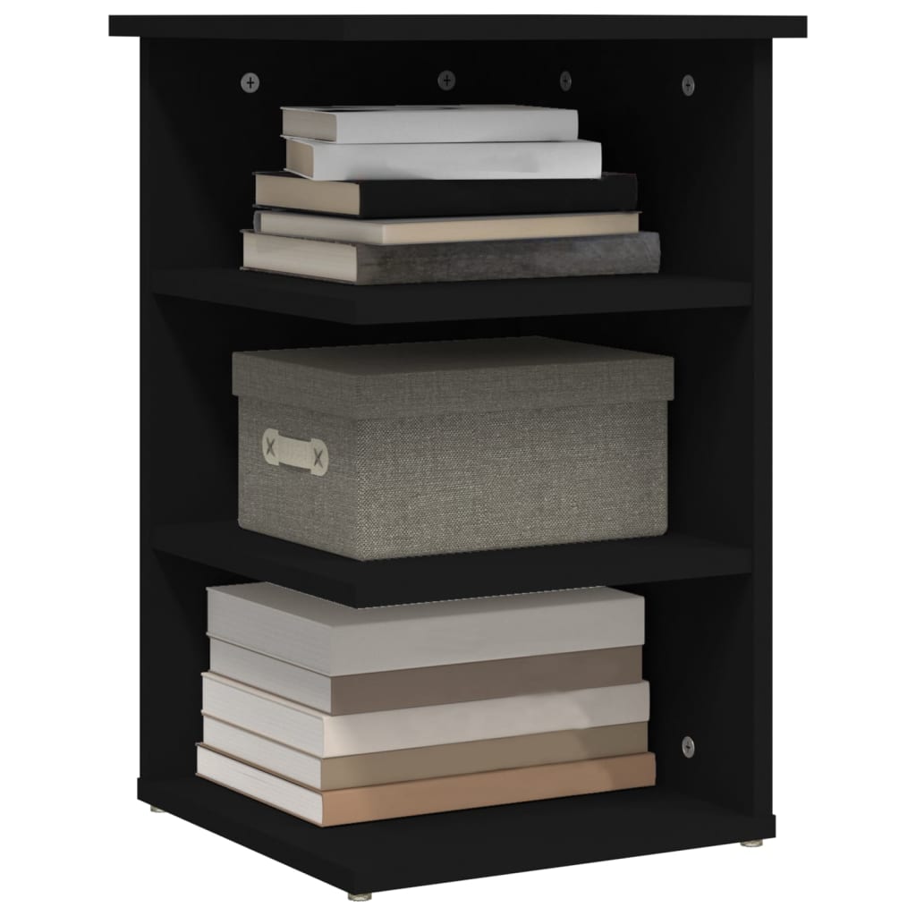 vidaXL Beistellregal Schwarz 35x35x55 cm Holzwerkstoff