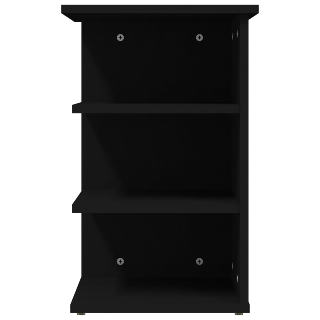 vidaXL Beistellregal Schwarz 35x35x55 cm Holzwerkstoff