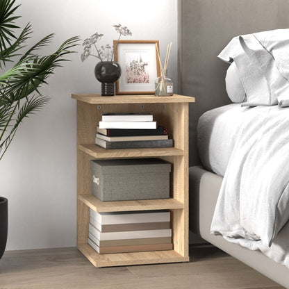vidaXL Étagère d'appoint chêne Sonoma 35x35x55 cm bois d'ingénierie