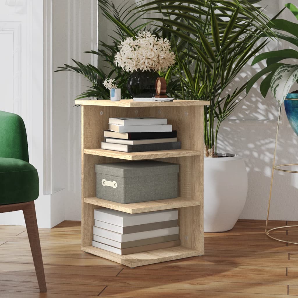 vidaXL Étagère d'appoint chêne Sonoma 35x35x55 cm bois d'ingénierie