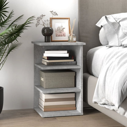vidaXL Étagère d'appoint gris béton 35x35x55 cm en bois d'ingénierie