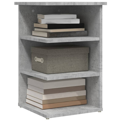 vidaXL Étagère d'appoint gris béton 35x35x55 cm en bois d'ingénierie